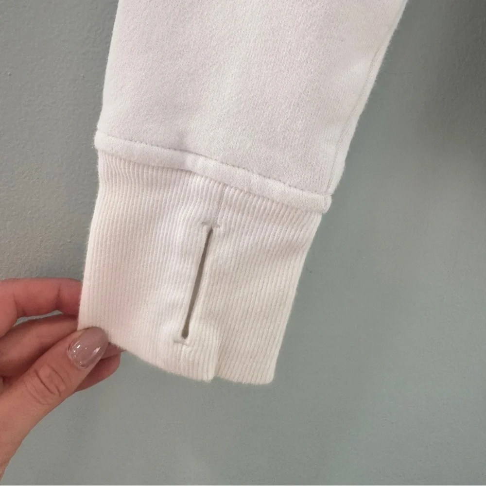 Lululemon Scuba Full Zip Hoodie White 4 - Picture 6 of 11